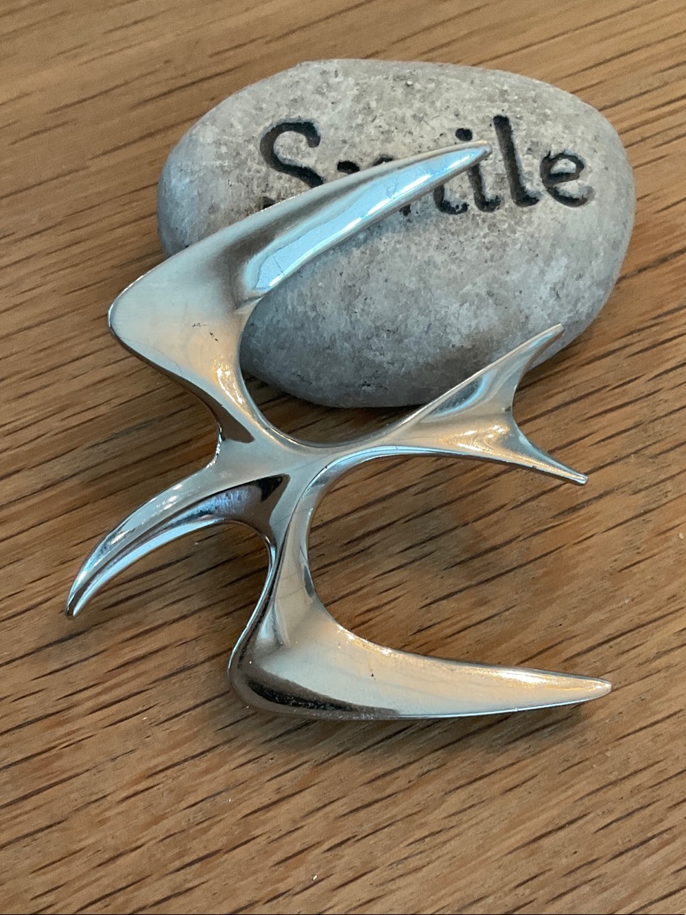 1970’s Vintage Sarah Coventry Modernist Silver Tone Mr. Sea Gull Brooch